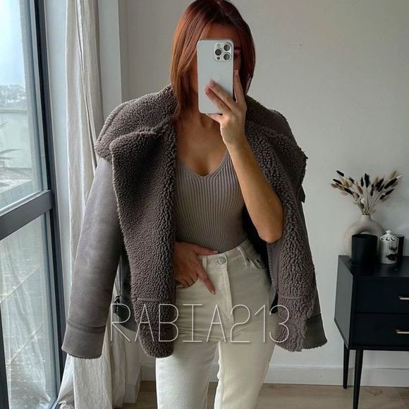 ZARA DOUBLE FACED JACKET - Picture 4 of 16